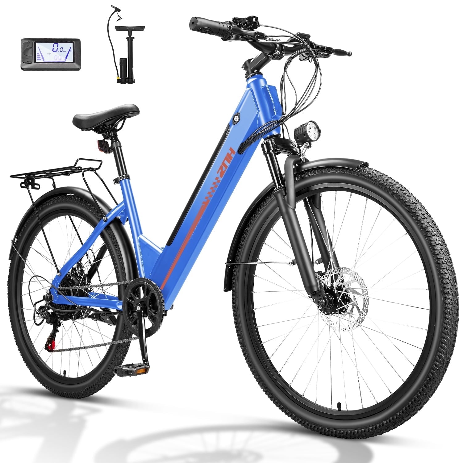 ZNH 26Low Step Commuter Electric Bike for Adults|750W Powerful Motor Adult Electric Bicycles Max 20mph|48V 13Ah Removable Battery Women City Ebike|UL2849|Black